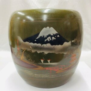 【現状保管品/KSH】陶器 かめ 丸かめ 瓶 壺 鉢 入れ物 高さ約24.5cm　MZ0418-1