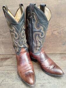 Tony Lama Tony Lama Lizard switch leather western boots 24.5cm 6 1/2 E