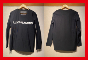 ♪送料無料★LUXE 163 AKM BB★長袖カットソー★CREW NECK UNCUT L/S★LUXSPO★EPISODE-6★2019AW★UED016★定価26,400円★黒★L★タグ付♪