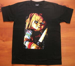 新品【CHILD'S PLAY】チャイルドプレイ チャッキー プリント Tシャツ M // ホラー　映画 MovieTシャツ CHUKY