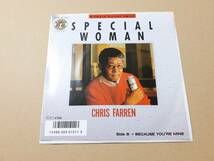 B2989【EP】クリス・ファーレン Chris Farren /Special WOMAN アサヒ ” スーパー・ドライ ” CM ソング/ Because You're MINE_画像1