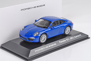 ポルシェ ミュージアム特注 WELLY 1/43 ポルシェ 911 991 カレラ S ブルー Porsche 991 Carrera S MAP01994614