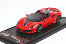 BBR 1/43 フェラーリ 488 ピスタ スパイダー 右ハンドル ロッソ・コルサ 80台限定 BBR 1;43 Ferrari Ferrari 488 Pista Spider RHD CAR77B_画像1