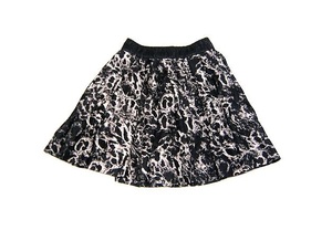 ADORE Adore linen* silk. total pattern flair skirt 