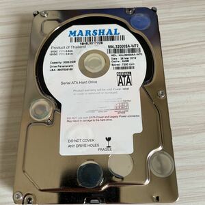 X644:(動作保証/使用2時間)MARSHAL 2TB 3.5インチ　HDD MAL32000SA-W72 SATA 6Gb/s