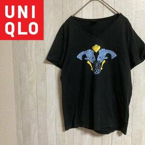 UNIQLO★ユニクロ★クリストファー・ルビーノ Tシャツ カットソー 魚 プリント★サイズXL　3-133