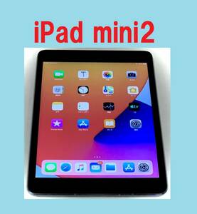 【 送料無料 】iPad mini 2 シムフリー グレー IPADミニ Apple タブレット アイパッド ミニ テレワーク オンライン会議 等 ws0.1