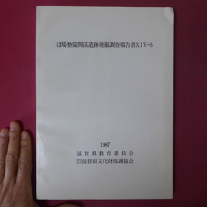 g1【ほ場整備関係遺跡発掘調査報告書XIV-5/1987年・滋賀県教育委員会】位置と環境/調査の経過/調査の結果/遺構/遺物