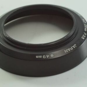 CAP-04郡『送料無料 キレイ』MINOLTA ミノルタ MD28mm F2.8 MD28mm F3.5用 レンズフード（49mm径）の画像3