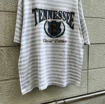 90s USA製 プリントTシャツ ボーダー柄 BELTON TENNESSEE ビッグサイズ アメリカ製 古着 vintage ヴィンテージ XLサイズ_画像5