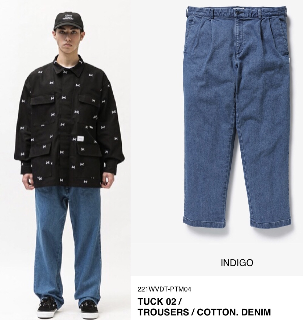 セール商品 INDIGO M 21AW WTAPS UNION 02 TROUSERS tdh-latinoamerica.de
