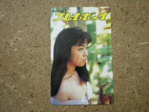 yagis* Play Boy . tree . hutch Yagi Saori telephone card 