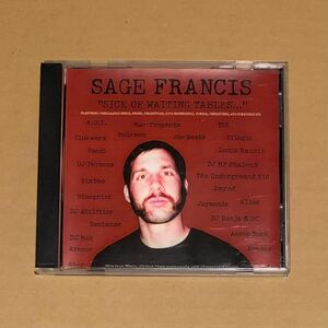 Sage Francis Sick Of Waiting Tables CDr 自主 Non-Prophets SIxtoo Sole Anticon Slug Aesop Rock Blueprint Eyedea Abilities Illogic