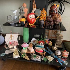 装飾品、貝殻、サンゴ、ペーパーウェイト、サボテン、磁器、粘土、、ベル、日本語、