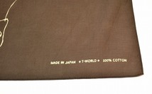 T-WORLD（T-ワールド ティーワールド）F◯CK BANADANA ファックバンダナ 中指 COTTON KHAKI アメカジ ヴィンテージ ハンカチ スカーフ_画像2