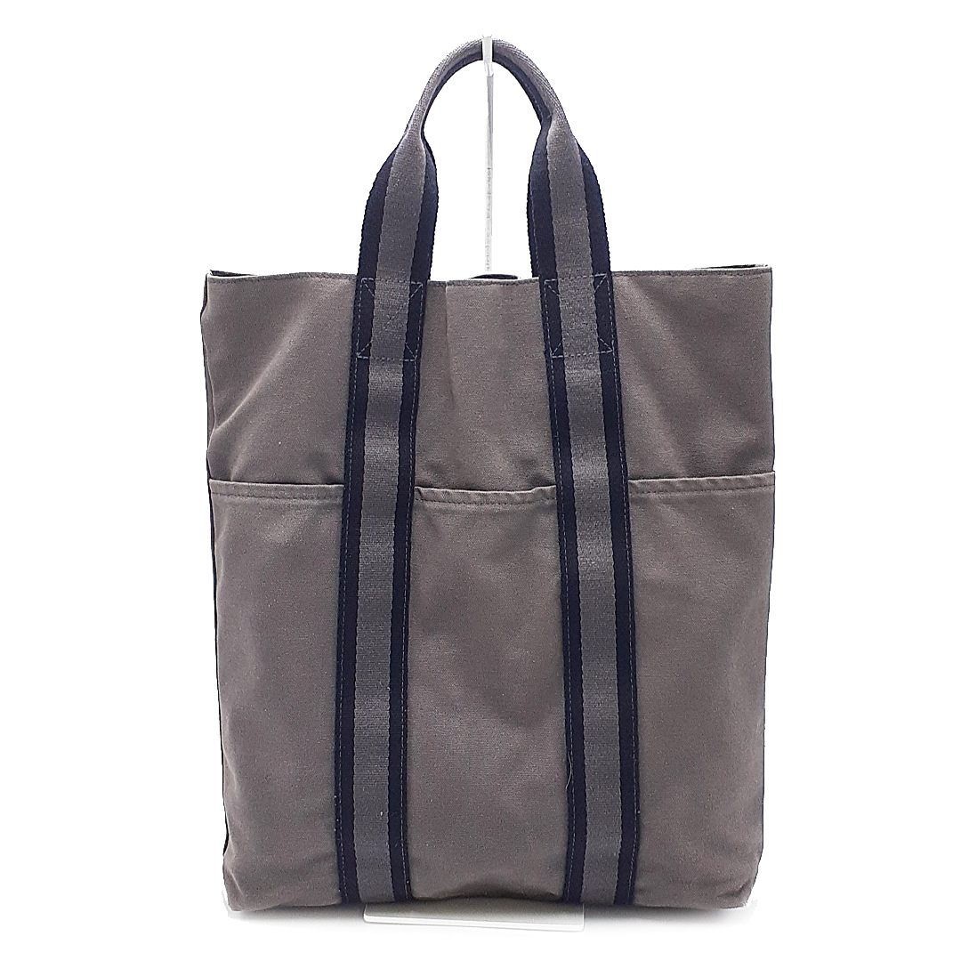 送料無料 エルメス HERMES ハンドバッグ トートバッグ 鞄 フールトゥ カバス コットンキャンバス 灰 グレー系 レディース メンズ