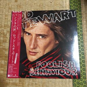 ロッド・スチュワート　パンドラの匣　国内盤帯付きレコード【大型ポスター付き】