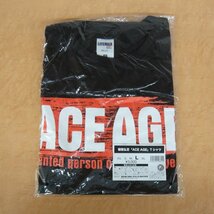 未使用品 新日本プロレス 棚橋弘至 『ACE AGE』 Tシャツ Lサイズ ブラック 黒 /ナップ/シール/キーホルダー/まとめて 6点セット_画像3