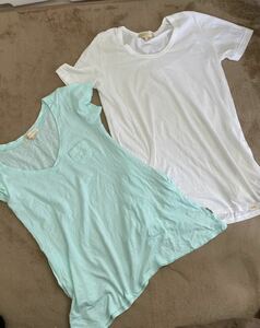 ALBAROSA アルバローザ　半袖Tシャツ 2枚セット　グリーン　ホワイト　サイズ1