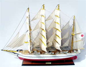 * new goods special price beautiful sailing boat sea . circle 90cmL wooden final product 