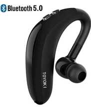 Bluetooth 5.0 ヘッドセット 片耳ハンズフリー通話 左右耳兼用高音質_画像1