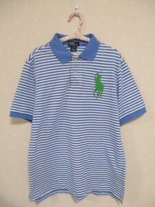 ё Ralph Lauren ё polo-shirt with short sleeves #L14-16# blue 20417