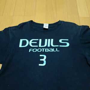 【非売品】近畿大学アメフト部DEVILS 選手支給Tシャツ M #3 黒