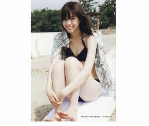 【216】乃木坂46 公式グッズ 生写真 1枚　西野七瀬　ビキニ　水着　座り　レア　西野七瀬1st写真集　普段着　特典