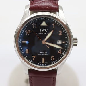 中古　IWC　マーク15　スピットファイア　自動巻き　デイト　メンズ腕時計　黒文字盤　Mark XV Spitfire　IW3253　魚リューズ