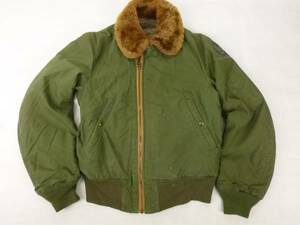 fx1 実物　40's vintageオリジナルROUGHWEAR　B-15フライトジャケット/36