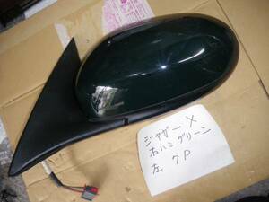 * Jaguar X Wagon door mirror green left working properly goods.