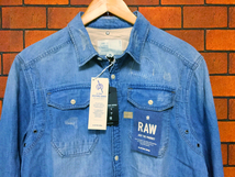 送料無料 新品　ジースター ロウ G-STAR RAW WOLKER デニム 長袖シャツ 日本サイズ L_画像3