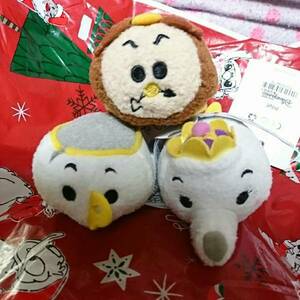  Hong Kong Disney tsumtsum Beauty and the Beast pot woman & chip & Cogu swa-s