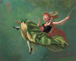 Disney Fine Art ディズニーファインアート アナと雪の女王 アナ 限定 レア Jim Salvati