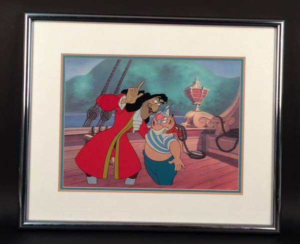 ディズニー ピーターパン フック船長 ミスタースミー 原画 セル画 限定 レア Disney 入手困難