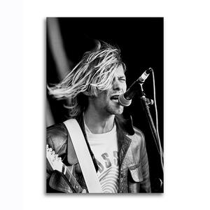 カート コバーン ニルヴァーナ ポスター ボード パネル フレーム 70x50cm 海外 ニルバーナ Kurt Cobain アート グッズ 写真 雑貨 16