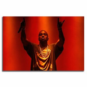 カニエ ウェスト Kanye West ポスター ボード パネル フレーム 70x50cm 海外 ヒップホップ ラッパー アート グッズ 写真 雑貨 絵 フォト 8