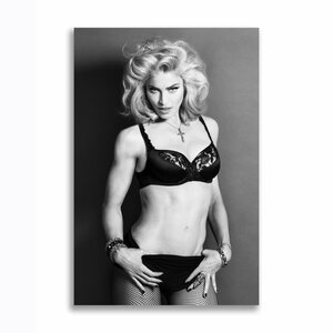 マドンナ Madonna ポスター ボード パネル フレーム 70x50cm 海外 アート インテリア グッズ 雑貨 写真 フォト 絵 大 12