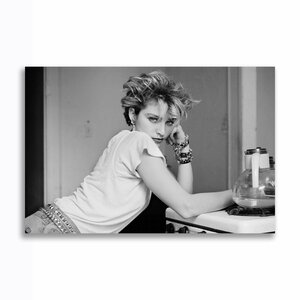 マドンナ Madonna ポスター ボード パネル フレーム 70x50cm 海外 アート インテリア グッズ 雑貨 写真 フォト 絵 大 3