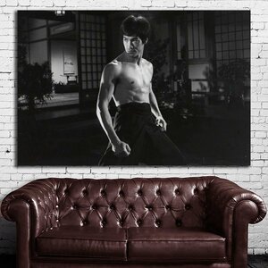 Bruce Lee ブルース・リー 特大 ポスター 150x100 グッズ おしゃれ アート 写真 カフェ カンフー 武道 雑貨 大判 2