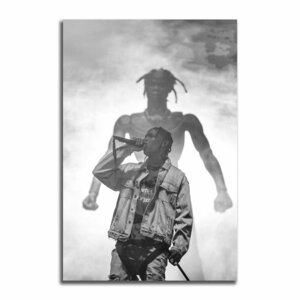 Travis Scott トラヴィス スコット ポスター ボード パネル フレーム 70x50cm トラビス ヒップホップ ラッパー アート グッズ 写真 7