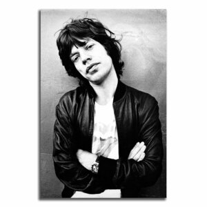 ローリング ストーンズ Rolling Stones ポスター ボード パネル フレーム 70x50cm 海外 ミック ジャガー キース グッズ 写真 雑貨 3