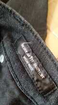 ユニクロ レディース　ストレッチブーツカットジーンズ ブーツカットパンツ ウエスト25インチ(63.5cm)　黒　ブラック_画像4
