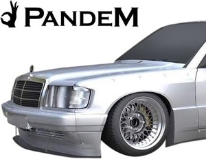 【M’s】W201 190Eクラス (1985y-1993y) PANDEM フロントフェンダー 左右／／FRP パンデム エアロ ワイド ブリスター オバフェン