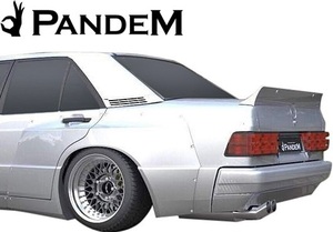 【M’s】W201 190Eクラス (1985y-1993y) PANDEM リヤフェンダー 左右／／FRP パンデム エアロ ワイド オバフェン オーバーフェンダー