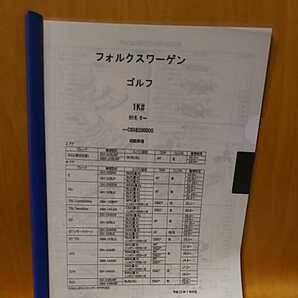 【パーツガイド】フォルクスワーゲン ゴルフ(1K#) H16.6~ 2016年版