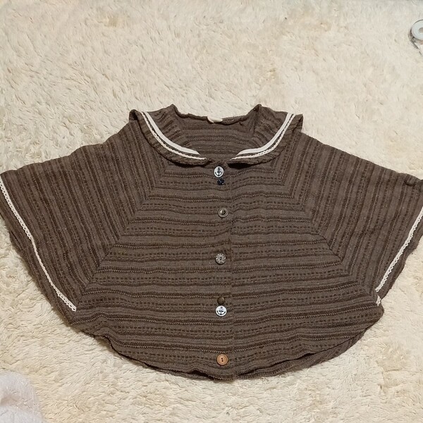 NICOLE CLUB KIDSポンチョ風カーディガン140サイズ