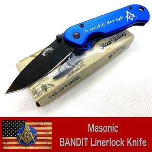 New★ Freemasonry★Bandit Linerlock Knife