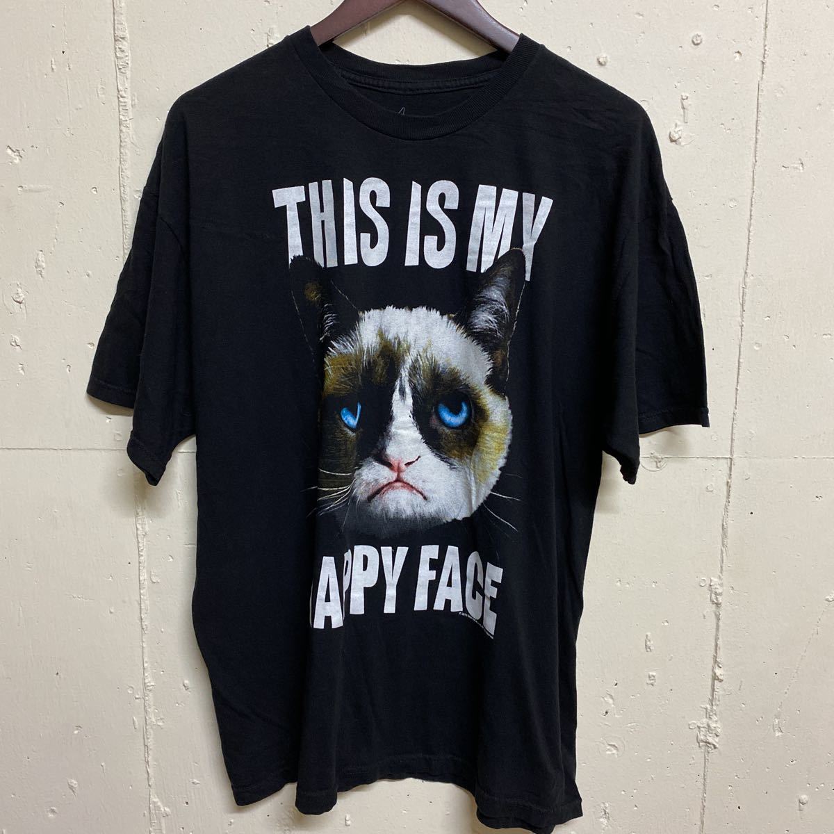 リミフゥ 1点のみ高級 猫柄 総柄 プリーツ ブラウス カットソー T