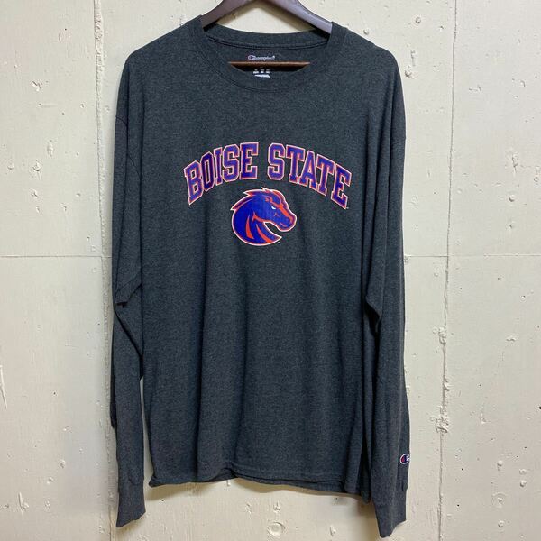 チャンピオン champion BOISE STATE ロンT ロングTシャツ 長袖 XL 古着